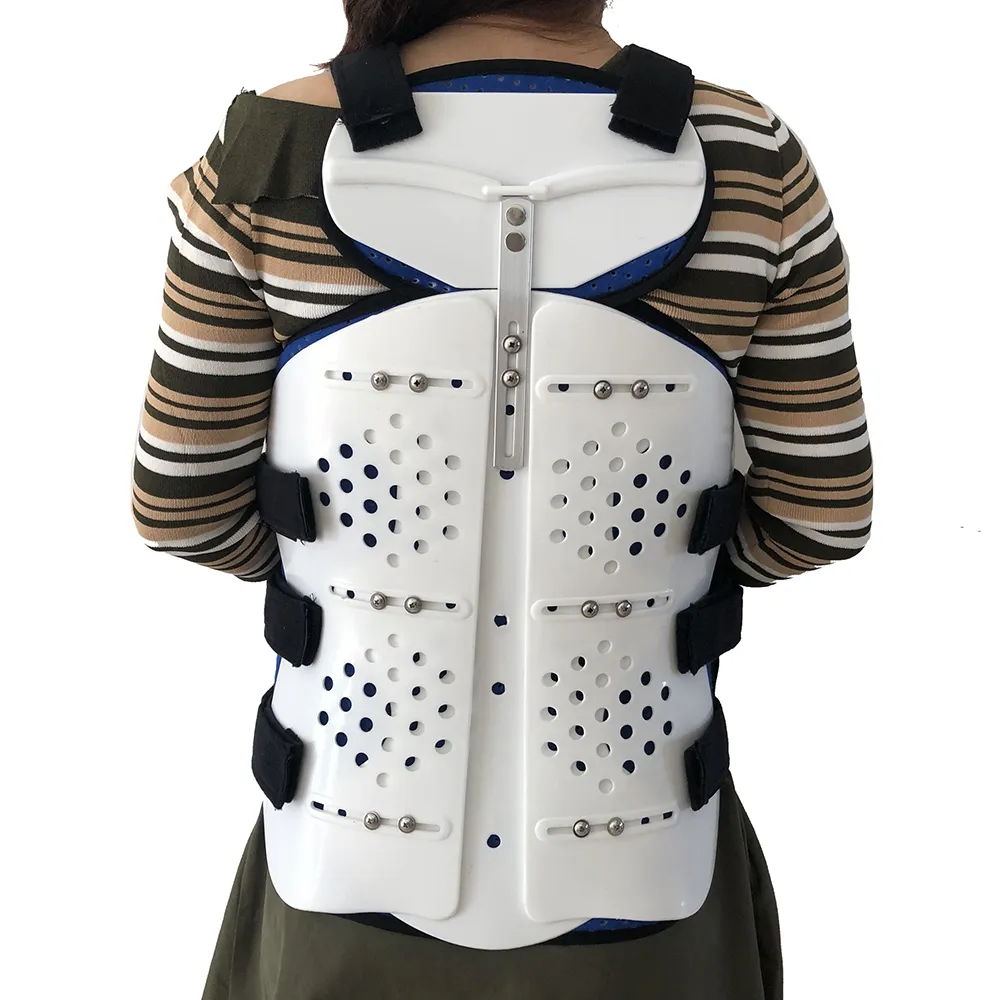 背中の腰部姿勢矯正脊柱側弯症しっかりしたサポートブレース頸部胸部装具