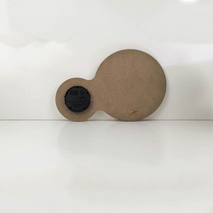 <span class=keywords><strong>Horloge</strong></span> de table <span class=keywords><strong>ronde</strong></span> <span class=keywords><strong>en</strong></span> <span class=keywords><strong>bois</strong></span>, vierge pour sublimation, réveil de bureau - Product Image 4