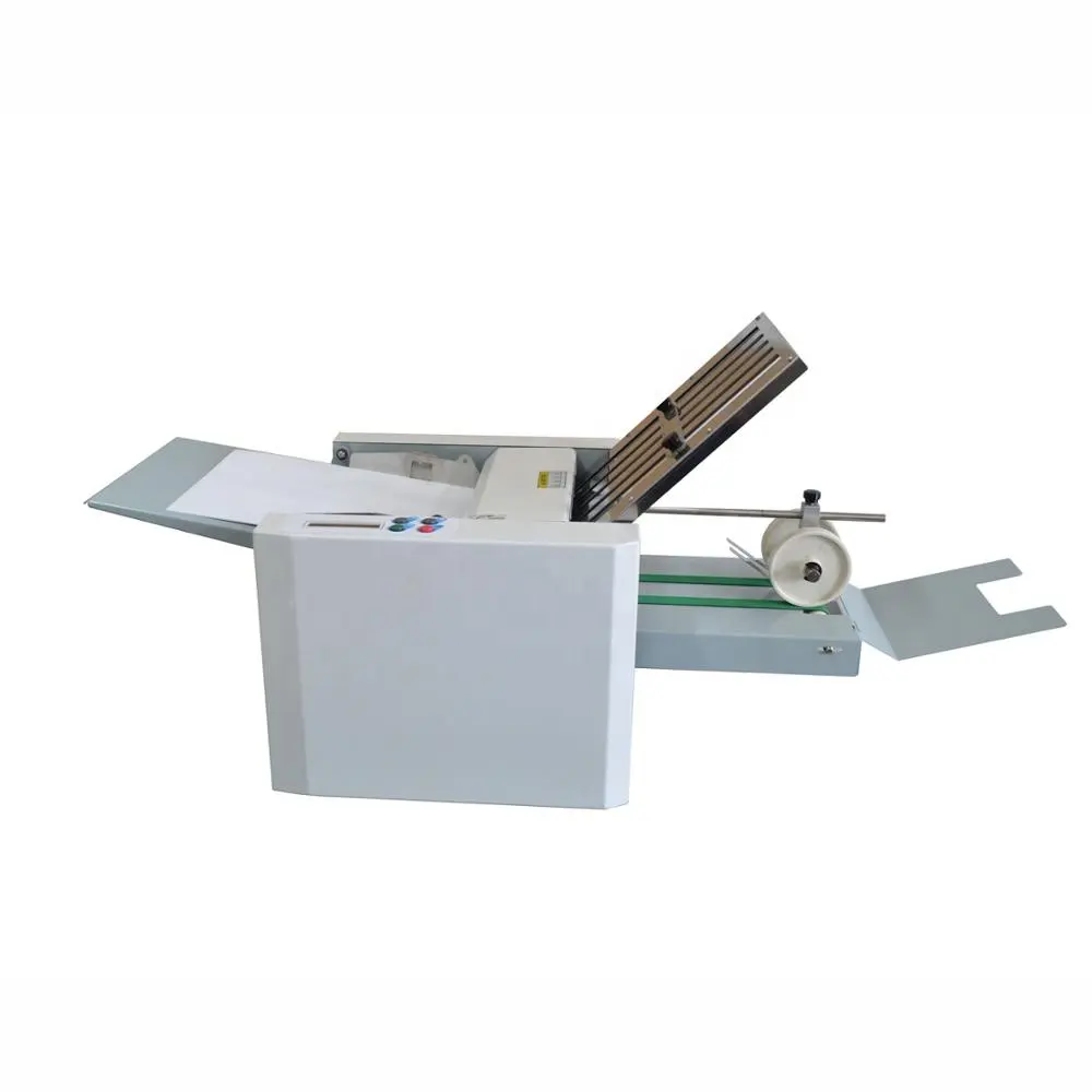 A4 size twee platen map wrijving feed papier vouwen machine