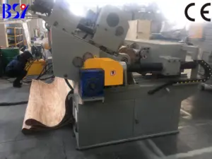 Automatic china doussie wood veneer peeling machine for plywood production line