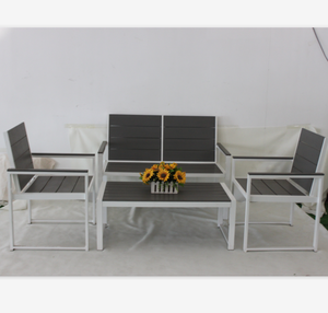 Leisure cheap hot sales WPC Wood- Plastic Composites garden sofa chair set outdoor furniture