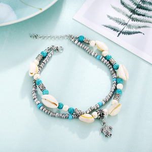 If Artilady-Bracelet de cheville en perles coquillage pour femmes, nouvelle collection, style <span class=keywords><strong>Vintage</strong></span>, bohème, bijou de jambes, chaîne de cheville, cadeau - Product Image 6