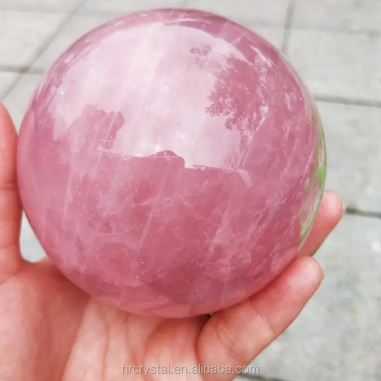 Wholesale Natural Healing Crystal Ball Polished Rose Quartz Sphere For Decoration