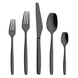 <span class=keywords><strong>Amazon</strong></span> top <span class=keywords><strong>seller</strong></span> 2018 couverts 18 10 ensemble <span class=keywords><strong>de</strong></span> vaisselle noir couverts - Product Image 5