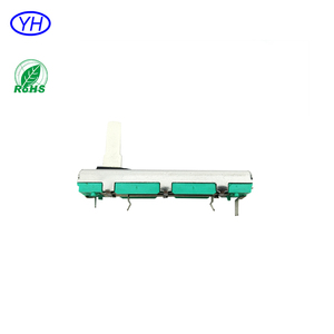 Muestras gratis single Gang 20mm 30mm 45mm 60mm viaje 10K 20K 50K 100k película de carbono 75mm mezclador fader potenciómetro deslizante - Product Image 5