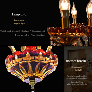 Más competitivo elegante <span class=keywords><strong>moderno</strong></span> pendientes candelabro de cristal led iluminación interior - Product Image 2