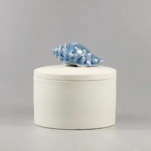 Valentines' Day Gift Handmade Ceramic Jewelry BoxとFlower