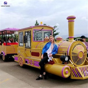 <span class=keywords><strong>Precio</strong></span> barato al Aire Libre Parque <span class=keywords><strong>de</strong></span> Atracciones atracción 2 <span class=keywords><strong>vagones</strong></span> 40 asientos diesel sin caminos tren para hacer - Product Image 3