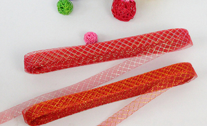Tissu en organza métallique à poils de cheval, maille de crinoline, tresse de crinoline pour la fabrication de coiffures, 2 cm/3 cm/4,<span class=keywords><strong>5</strong></span> cm/7 cm/12 cm/16 cm - Product Image 3
