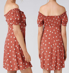 Las mujeres Sexy dulce calle desgaste impresa botón Mini vestido - Product Image 1
