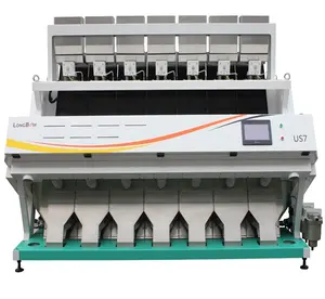 Hot selling electronic plastics color sorter for plastic flakes separator 448 channels