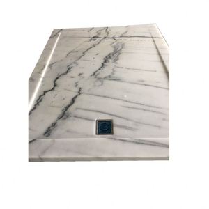 Plateau de Base de <span class=keywords><strong>douche</strong></span> en marbre blanc, ustensile de <span class=keywords><strong>douche</strong></span> de qualité supérieure - Product Image 2