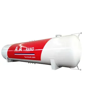 20MT 40MT Tekanan Tinggi LPG Tangki Penyimpanan 50CBM 80CBM Memasak Gas Tanker 80000 Liter Gas Cair Tank Pemasok