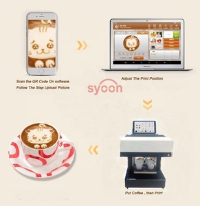 2019 nuovo 4 tazze di caffè stampante 3d stampa cappuccino latte può stampare una foto selfie di arte per cafe restaurant - Product Image 5