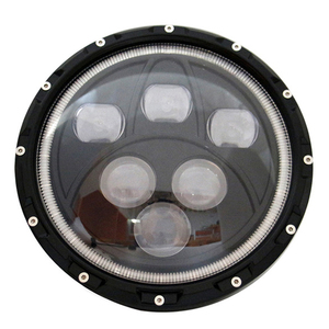 Gexune Luz de punto con anillo de halo DRL 7 pulgadas para camión jeep patriot wrangle de la carretera cherokee led faro - Product Image 1