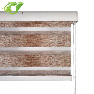 Coreano dual día <span class=keywords><strong>y</strong></span> noche tela superior de rodillos cebra persianas ventana cortina tela <span class=keywords><strong>romana</strong></span> persianas noche cebra - Product Image 4