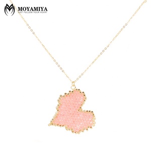 MI-N180003A moyamiya miyuki hecho <span class=keywords><strong>a</strong></span> mano corazón Amor de cuentas de collar de la joyerí<span class=keywords><strong>a</strong></span> de Dí<span class=keywords><strong>a</strong></span> de San Valentín regalos bijoux - Product Image 1