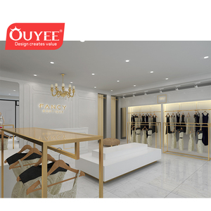 Customized <strong>Wall</strong> <strong>Mounted</strong> <strong>Clothes</strong> Rack Stainless Steel <strong>Clothes</strong> <strong>Hanging</strong> Rack for Garments Showroom Display - Product Image 3
