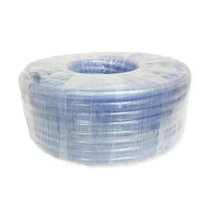 Polyester wire reinforced plastic pvc spiral flexible expandable water delivery hose pipe roll