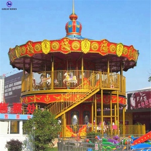 <span class=keywords><strong>De</strong></span> lujo <span class=keywords><strong>de</strong></span> la <span class=keywords><strong>feria</strong></span> atracciones doble decker caballos <span class=keywords><strong>de</strong></span> carrusel en antiguo feliz ir <span class=keywords><strong>ronda</strong></span> para venta - Product Image 2