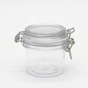 Frasco hermético de plástico con clip para cosméticos, 40ml, 60ml, 80ml, 120ml, pet kilner, con cuchara de junta - Product Image 2