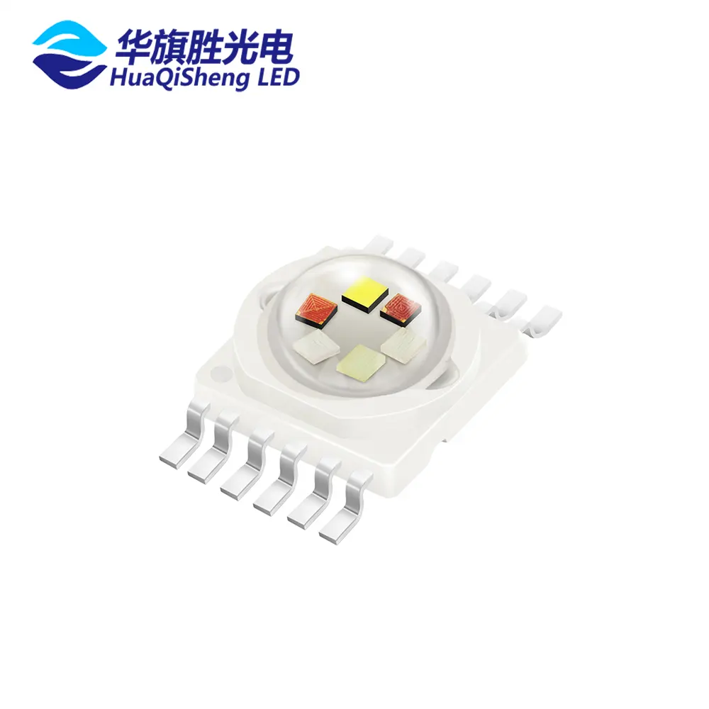 Thâm Quyến Dẫn Đầu Nhà Máy 6-Trong-1 Công Suất Cao 12 Pins LED RGBWA UV