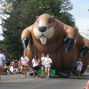 A02 parade fornisce un palloncino animale gonfiabile gigante con stampa gopher per la promozione della decorazione di eventi commerciali 2