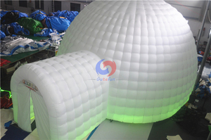 Carpa Domo Inflable Tipo Iglú Blanca Automática <span class=keywords><strong>de</strong></span> Tela Oxford Ligera e Impermeable para Exteriores y Jardín, para Invierno - Product Image 2