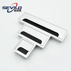 Hiện Đại Hình Chữ Nhật Văn Phòng Bàn Bảng Với Cáp Grommet Hình Chữ Nhật Lỗ Bìa Dây Quản Lý - Product Image 1