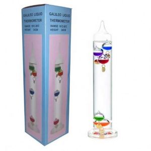 Gelsonlab HSGC-058 Vidro Galileu Termômetro e Esferas de Vidro Multicolorido Barômetro Fluido em Centigrados Decoração para Casa Presente - Product Image 5