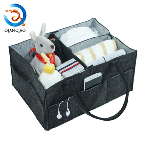 Haute qualité <span class=keywords><strong>tissu</strong></span> bébé à langer de stockage estimé couches caddy sac - Product Image 1