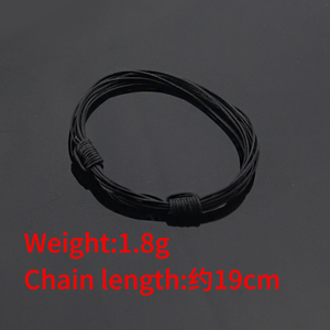 Pulsera de Cuero Negro de Diseño Retro Simple con Motivos de Películas Sobrenaturales para <span class=keywords><strong>Hombre</strong></span> - Product Image 2