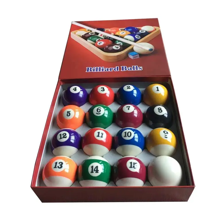 Complete 16 Ball,Stripes Pool Table Ball Set UK Standard