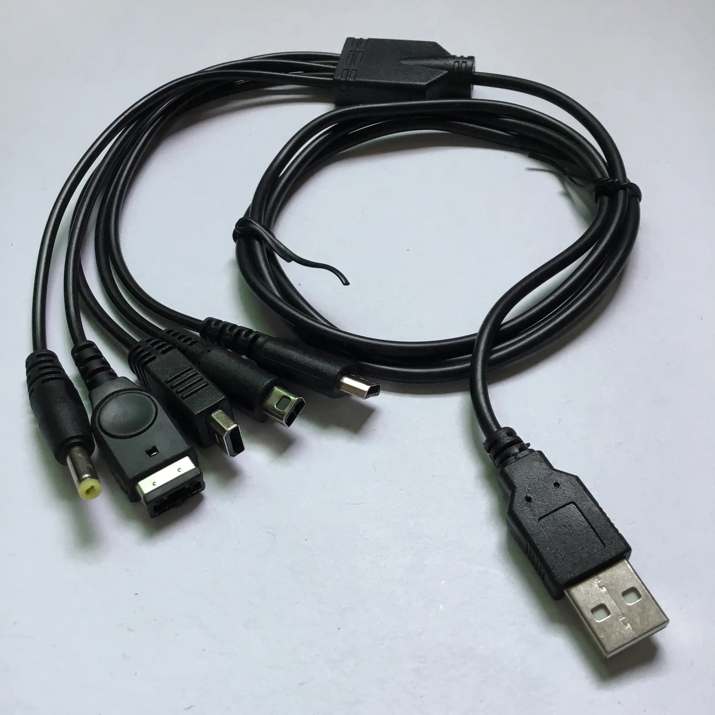 5 in 1 USB şarj aleti şarj kablosu Nintendo DS Lite NDS GameBoy Advance GBA SP için USB kablosu PSP için