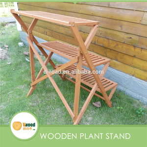 Interior de <span class=keywords><strong>madera</strong></span> al aire libre <span class=keywords><strong>maceta</strong></span> de 3-de flor rojo oro lado olla planta - Product Image 2
