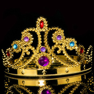Gâteau d'or <span class=keywords><strong>Cuivre</strong></span> Plaqué <span class=keywords><strong>Couronne</strong></span> Reine Cheveux Bague Reglable Argent <span class=keywords><strong>Cuivre</strong></span> Plaqué Cristal Princesse <span class=keywords><strong>Couronne</strong></span> - Product Image 2
