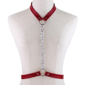 ปลอกคอรัดตัวพร้อมโซ่ โชคเกอร์ เข็มขัดรัดตัว เครื่องประดับร่างกาย - Product Image 6