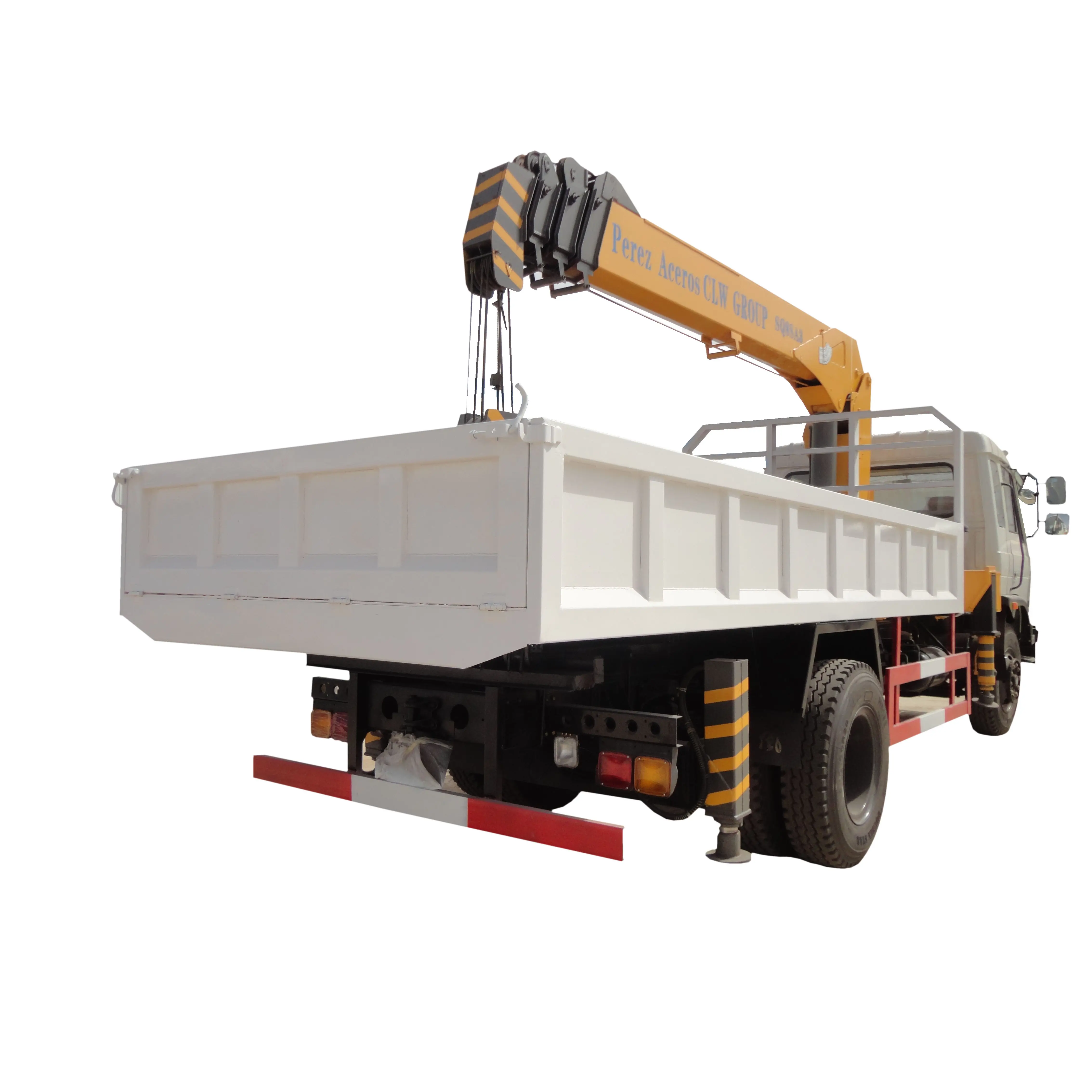 CLW ยี่ห้อ hydraulic bucket แขนเครนรถบรรทุกข้อมูลจำเพาะยกตะกร้า self loader 8 ตันบูมรถบรรทุกเครน