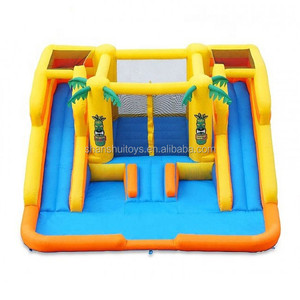 Tobogán Acuático Inflable <span class=keywords><strong>Gigante</strong></span> de Bajo <span class=keywords><strong>Precio</strong></span> con Piscina y Cañón 5x4x2.5m Capacidad para 300 Personas Uso Comercial - Product Image 3