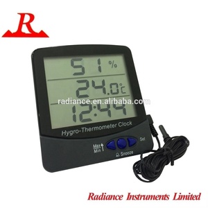 Household Use Jumbo Display Min-max Memory Ice Point Alert In-outdoor <b>Digital</b> Hygro Thermometer <b>Wall</b> <b>Clock</b> - Product Image 1