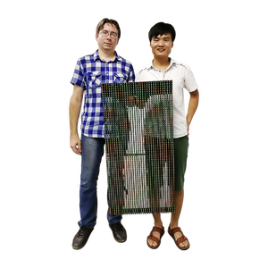 フロントオープンストリップDIPメディアファサード透明ビデオLed屋外ディスプレイメッシュLedスクリーン - Product Image 6