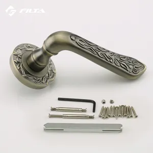 Античный стиль входная дверь дизайн оборудования китайский производитель щеткой бронзовые дверные ручки