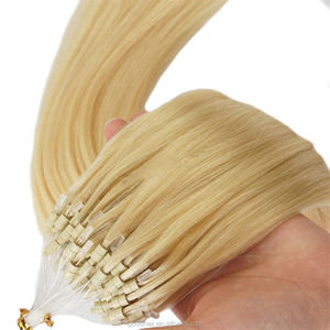 Imagen sexy rubia extensión del <span class=keywords><strong>pelo</strong></span> micro anillo para las mujeres blancas comprar extensión del <span class=keywords><strong>pelo</strong></span> humano real envío - Product Image 6