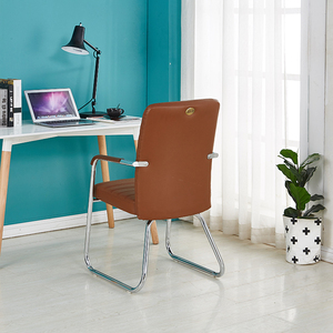 European style luxury office furniture center back leather knee boardroom arm chairs for sale - Product Image 6