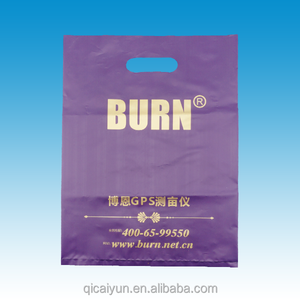 HDPE/LDPE plástico fashional troquelado bolsa de asa de perforación para los zapatos/ropa embalaje <span class=keywords><strong>tiendas</strong></span> de ropa/ropa tienda - Product Image 1