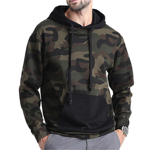 Nuevo diseño primavera Sudadera con capucha de camuflaje suelto Popular Logo de Hip Hop para hombres Sudadera con capucha - Product Image 1