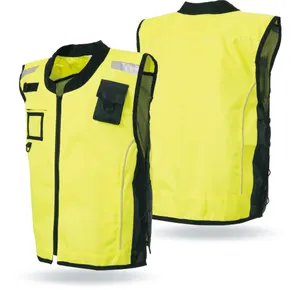 Toptan çok cepler Custom Ucuz Hi Vis güvenlik ceket Yansıtıcı Yelek