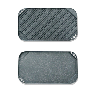 Fundición de aluminio de doble <span class=keywords><strong>cara</strong></span> plancha de parrilla <span class=keywords><strong>Pan</strong></span> - Product Image 3