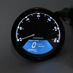 Misuratore modificato per moto tachimetro LCD digitale misuratori di bordo moto