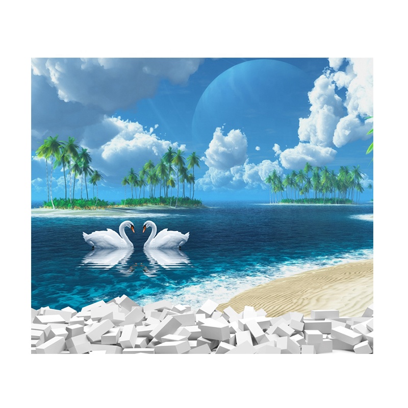 3d обои с цветком обои для ТВ фоне стены